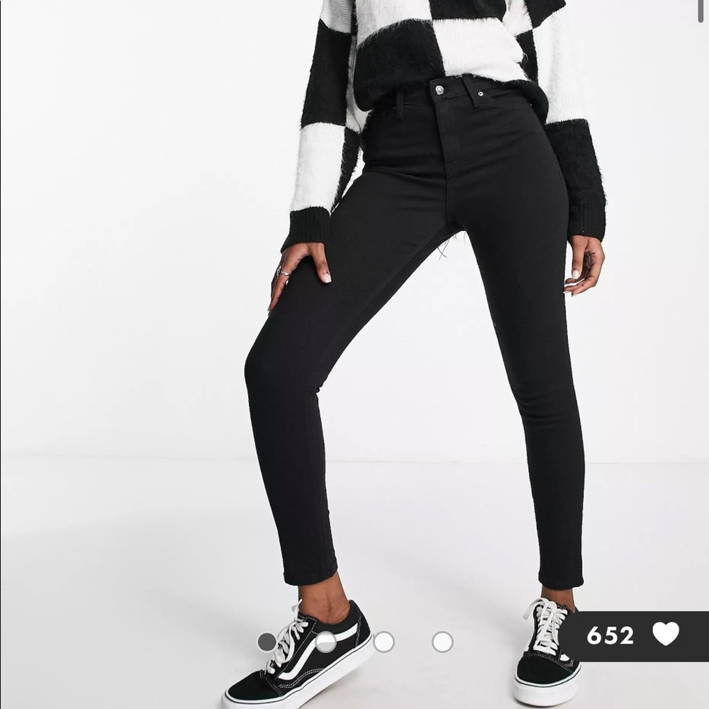 Top shop Jamie jeans in black